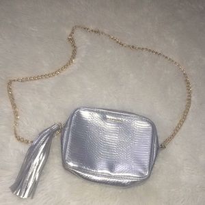 Victoria’s Secret silver croc purse
